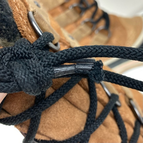 Sorel Women’s Joan Of Arctic Brown Leather Waterproof Winter Snow Boots Size 7.0 - Picture 11 of 12